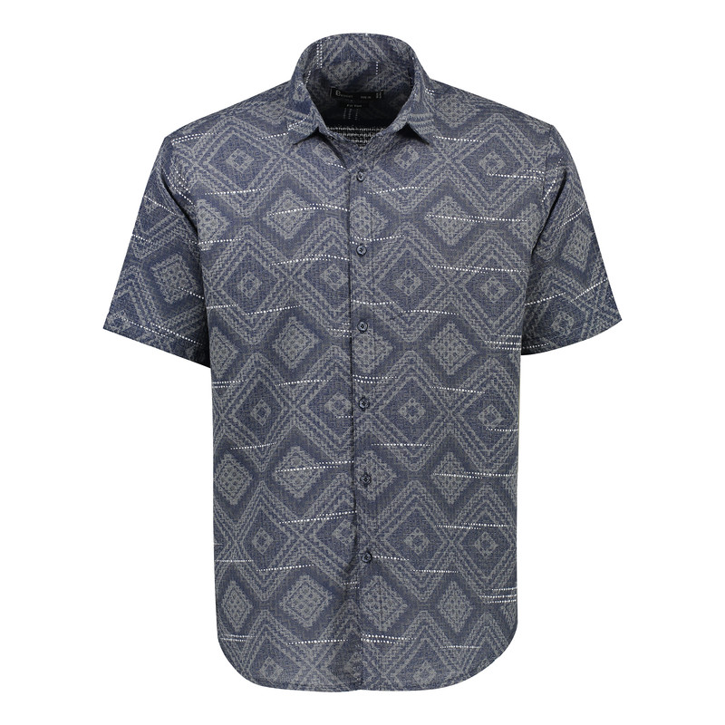 پیراهن آستین کوتاه یقه برگردان مردانه باینت مدل 2261825-3