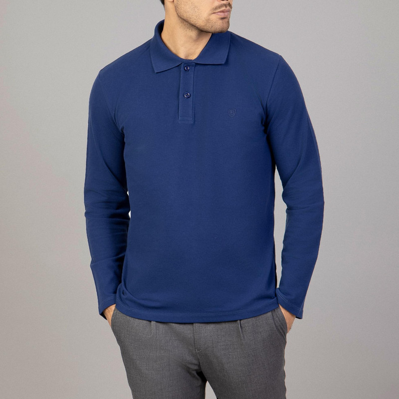 پولوشرت آستین بلند مردانه باینت مدل 395-10