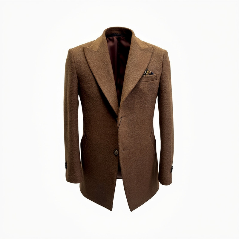 پالتو بلند مردانه مدل پشمی کشمیر کد 66889