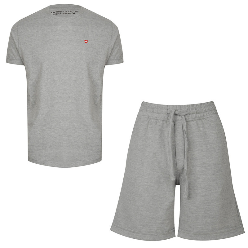 ست تی شرت آستین کوتاه و شلوارک راحتی مردانه کانتکس مدل 249016319