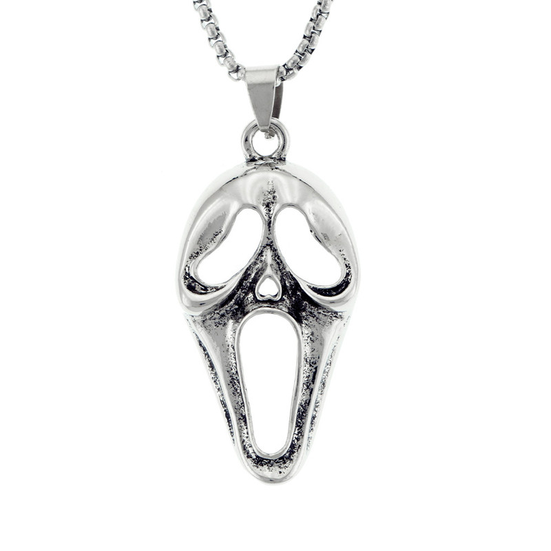 گردنبند مردانه برانت طرح ماسک روح