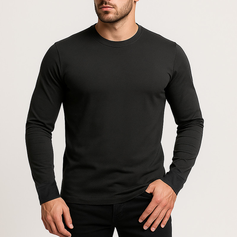 تی شرت آستین بلند مردانه رانژ مدل 21RA29D09M-1409-01