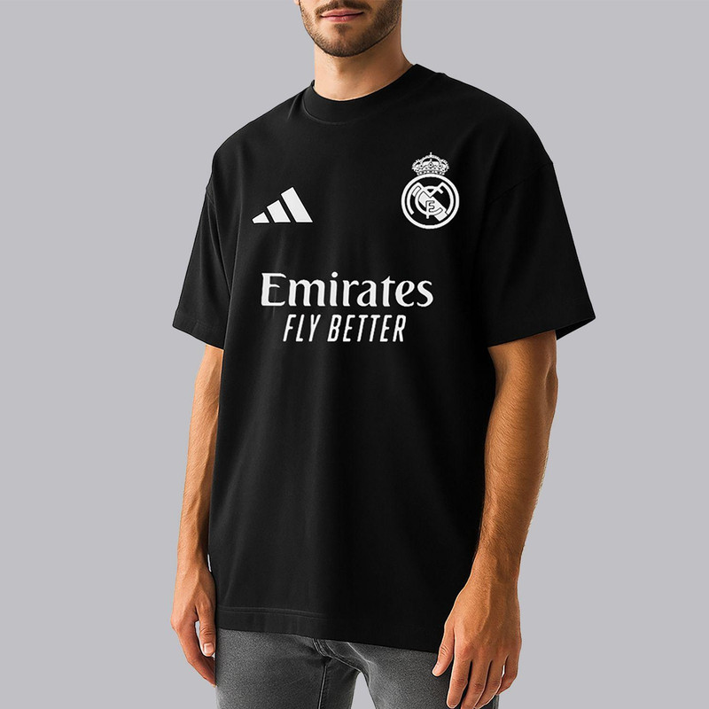 تی شرت آستین کوتاه مردانه مدل اسپرت رئال مادرید کد v046