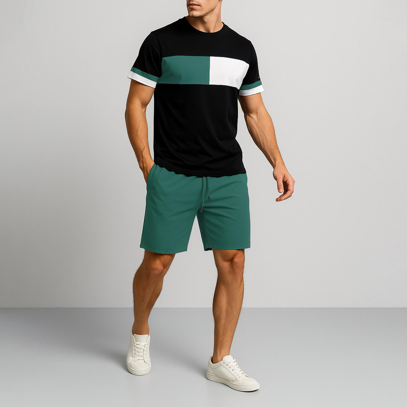 ست تی شرت و شلوارک مردانه مادر مدل رابرت