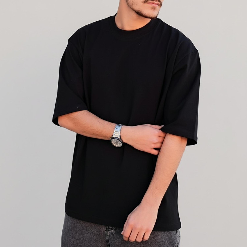 تی شرت آستین کوتاه مردانه مدل مشکی