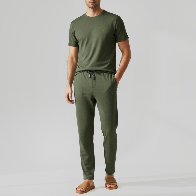 ست تی شرت آستین کوتاه و شلوار راحتی مردانه کد 202404