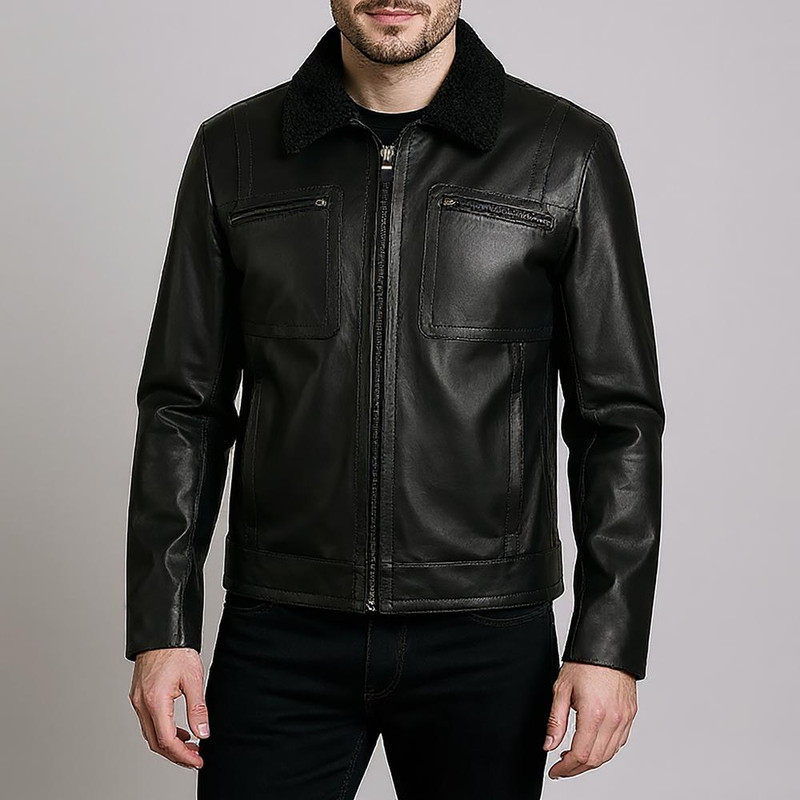 کت چرم مردانه چرم مشهد مدل K0628