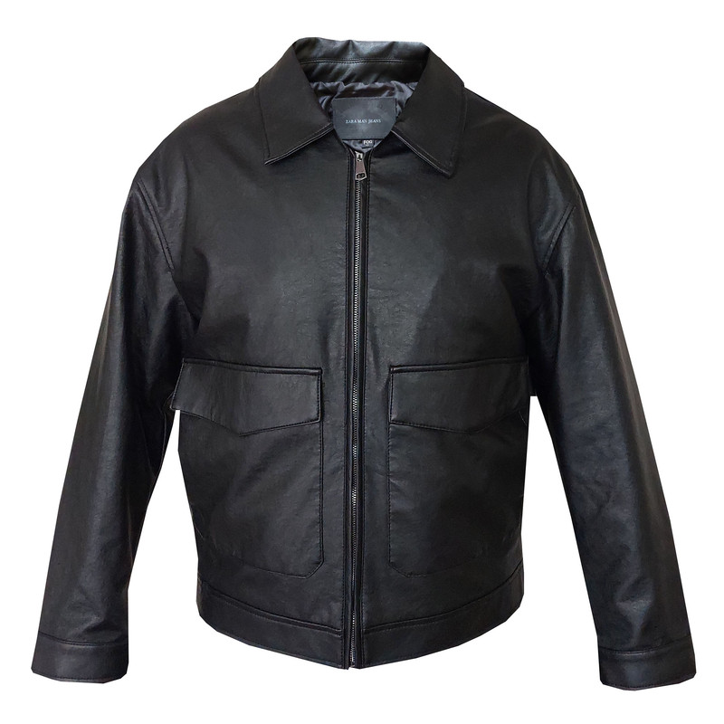 کت چرم مردانه مدل باکسی