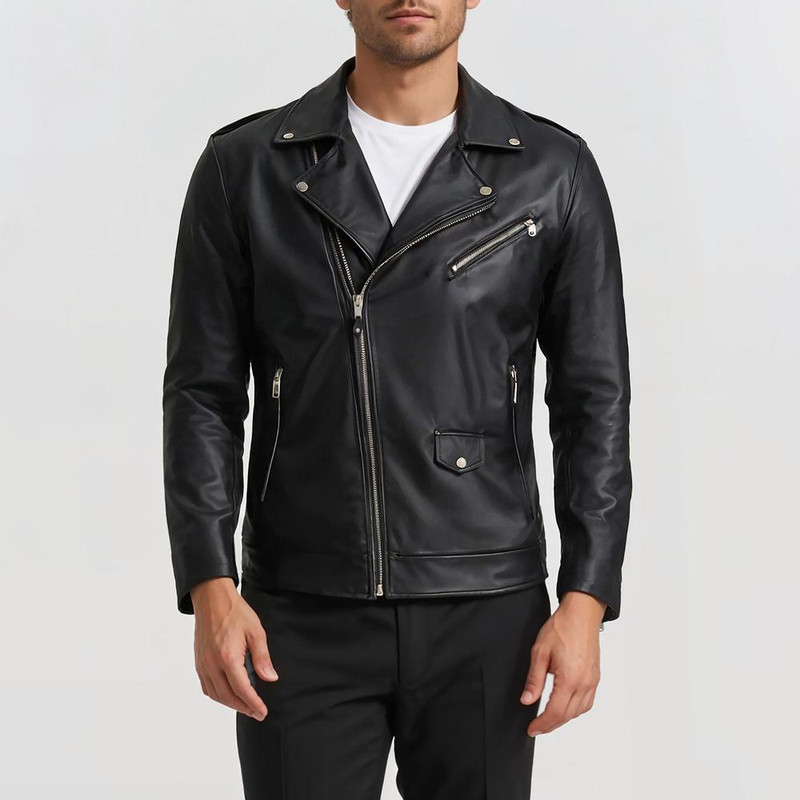 کت چرم مردانه مدل تک الدوز