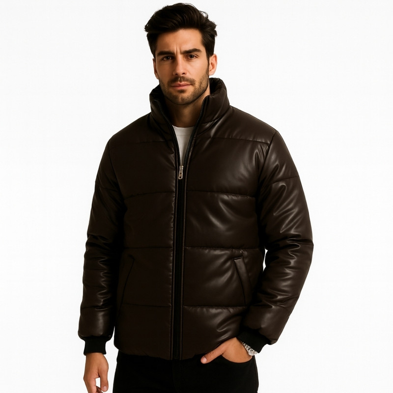 کاپشن مردانه مدل چرم