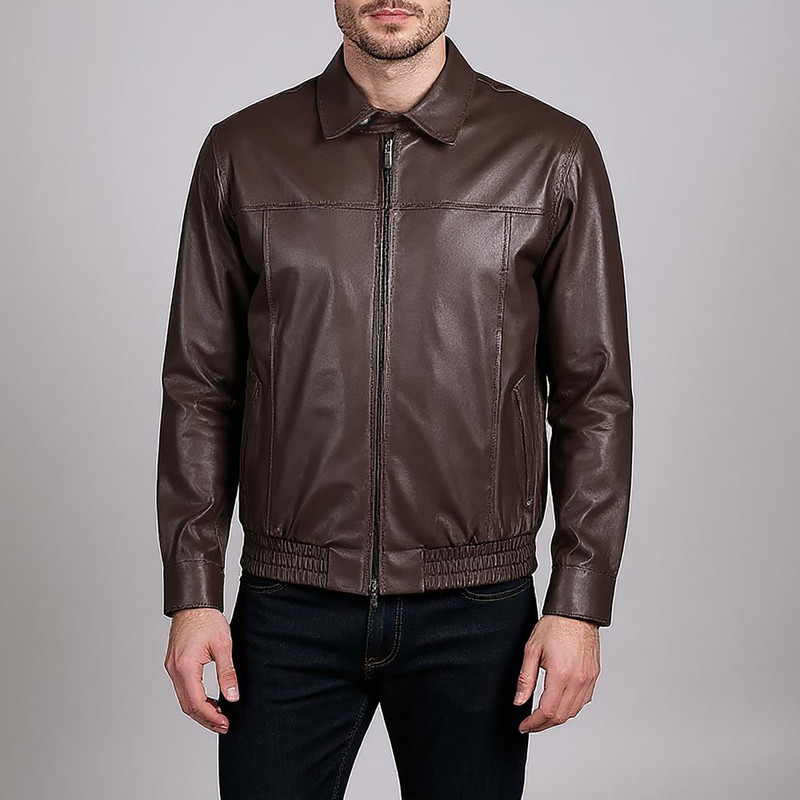 کت چرم مردانه چرم مشهد مدل K0633-088-54