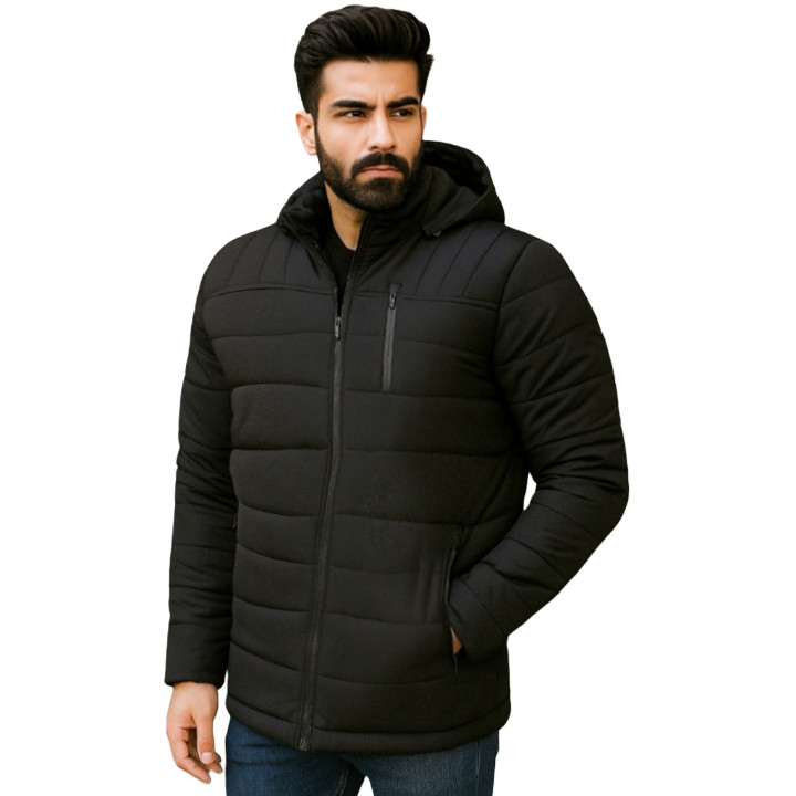 کاپشن مردانه مدل زمستانی خزدار ضد آب