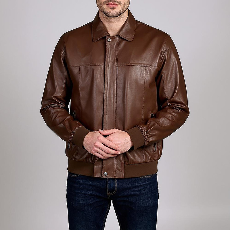 کت چرم مردانه چرم مشهد مدل K0634-088-54