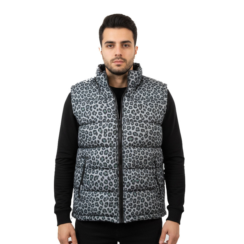 پافر مردانه مدل پلنگی کد P-TU