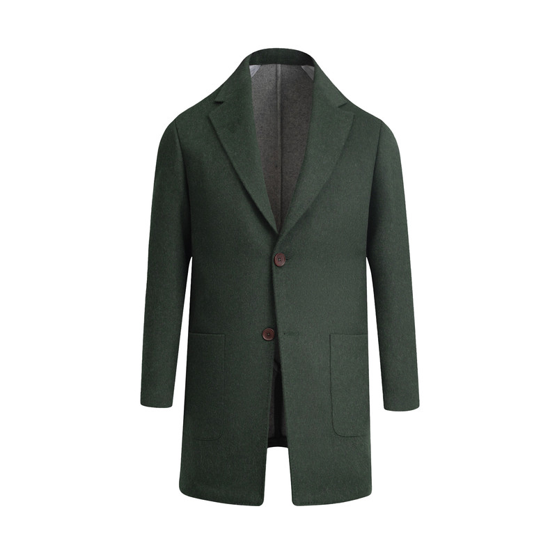 پالتو بلند مردانه کروم مدل جیب کد 2420303