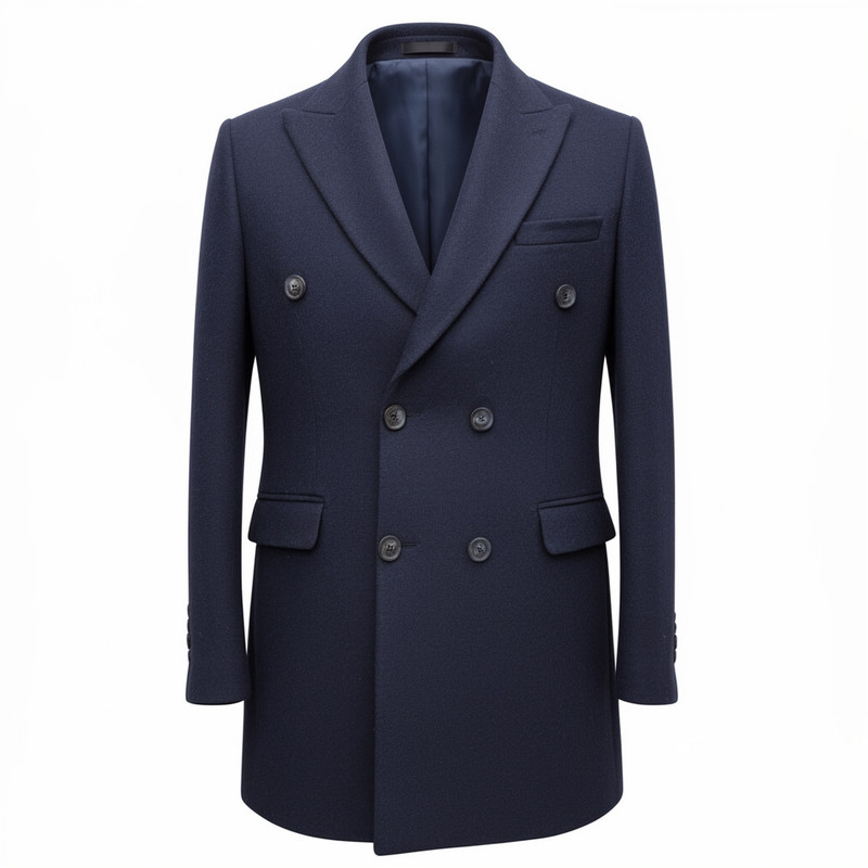 پالتو بلند مردانه مدل کشمیر پشمی 67804