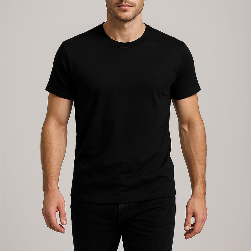 تی‌شرت آستین کوتاه مردانه روان بخش مدل کلاسیک