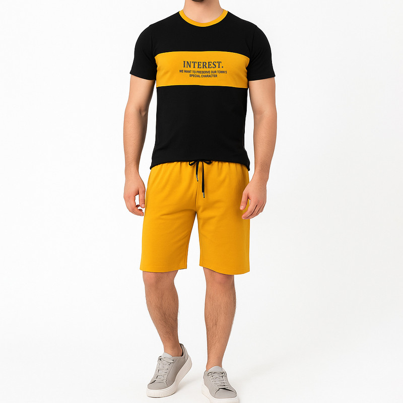 ست تی شرت و شلوارک مردانه مادر مدل Harry