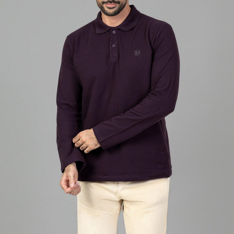 پولوشرت آستین بلند مردانه باینت مدل 395-5