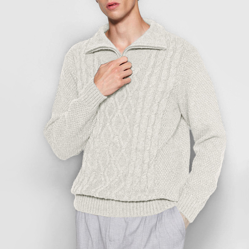 پلیور یقه برگردان مردانه ترندیول مدل 818083486