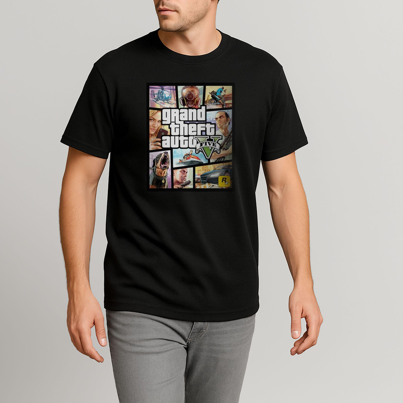 تیشرت مردانه طرح GTAV
