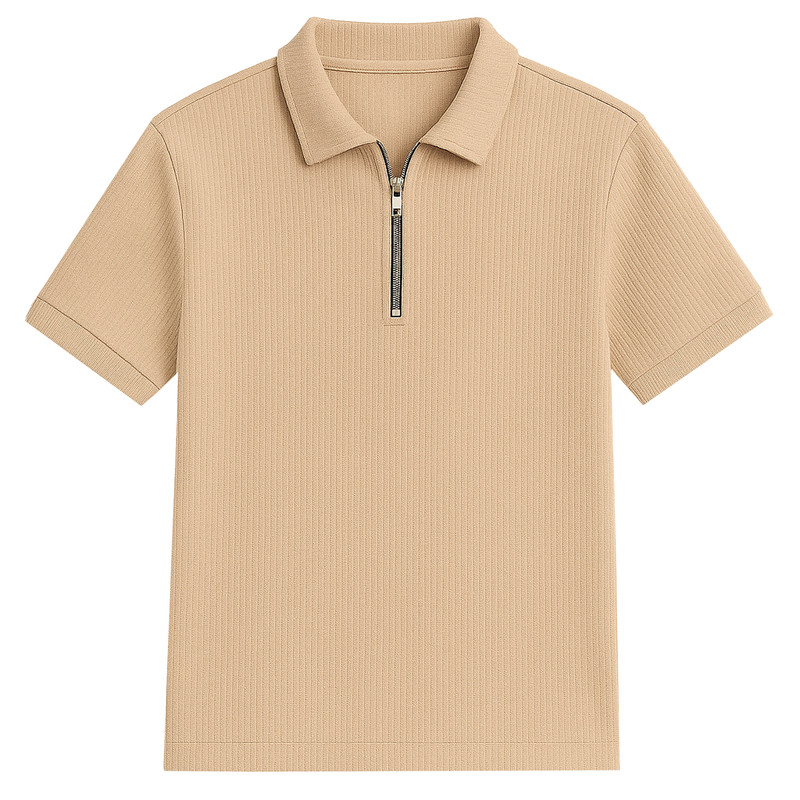پولوشرت آستین کوتاه مردانه مدل نیم زیپ کد K
