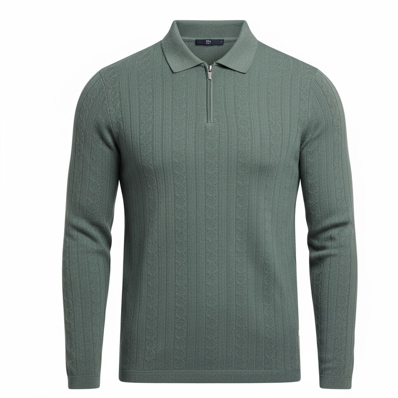 پلیور یقه برگردان مردانه مدل mt44