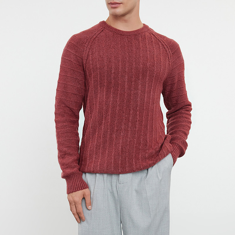 پلیور یقه گرد مردانه ترندیول مدل 825269922