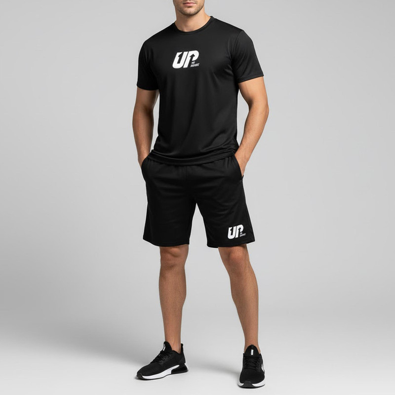 ست تی شرت و شلوارک مردانه مدل UP کد TSH030