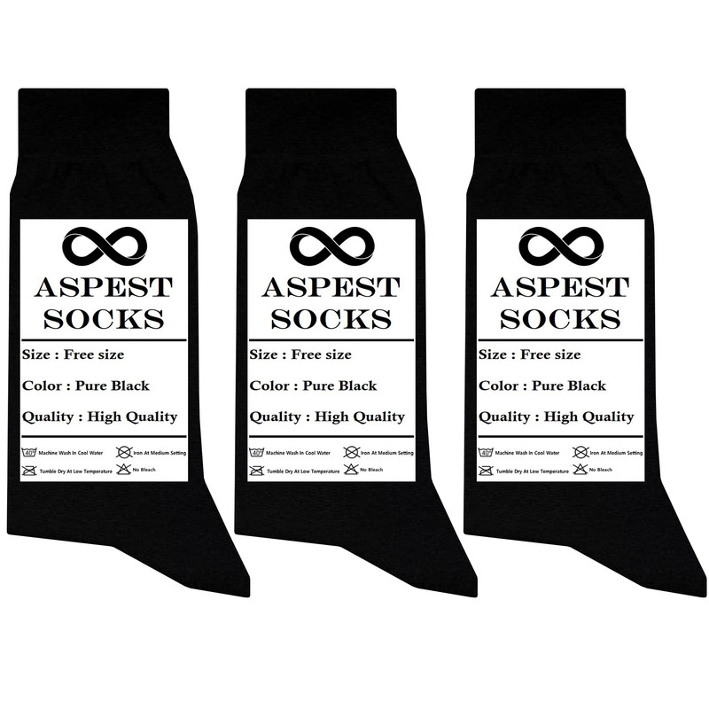 جوراب ساق بلند مردانه اسپست مدل AP-B3 مجموعه 3 عددی