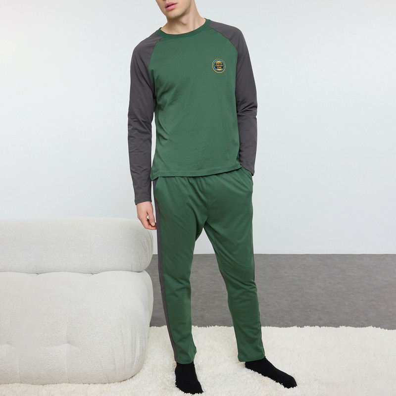 ست تی شرت آستین بلند و شلوار راحتی مردانه ترندیول مدل 835458836