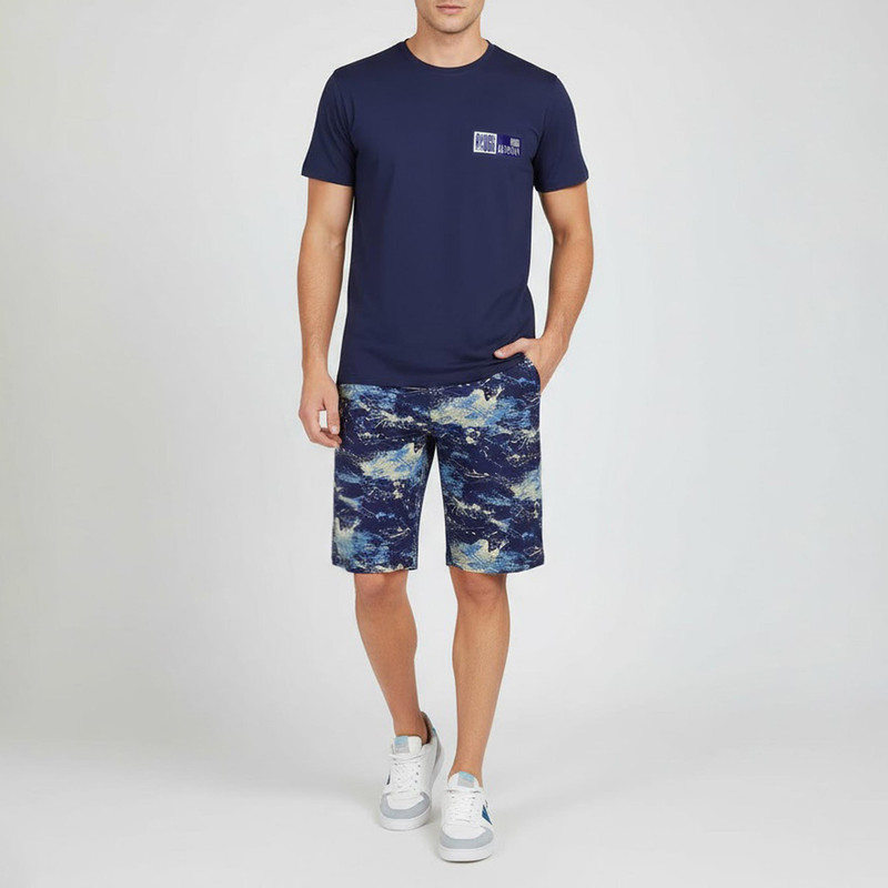 ست تی شرت آستین کوتاه و شلوارک راحتی مردانه ناربن مدل 1521322