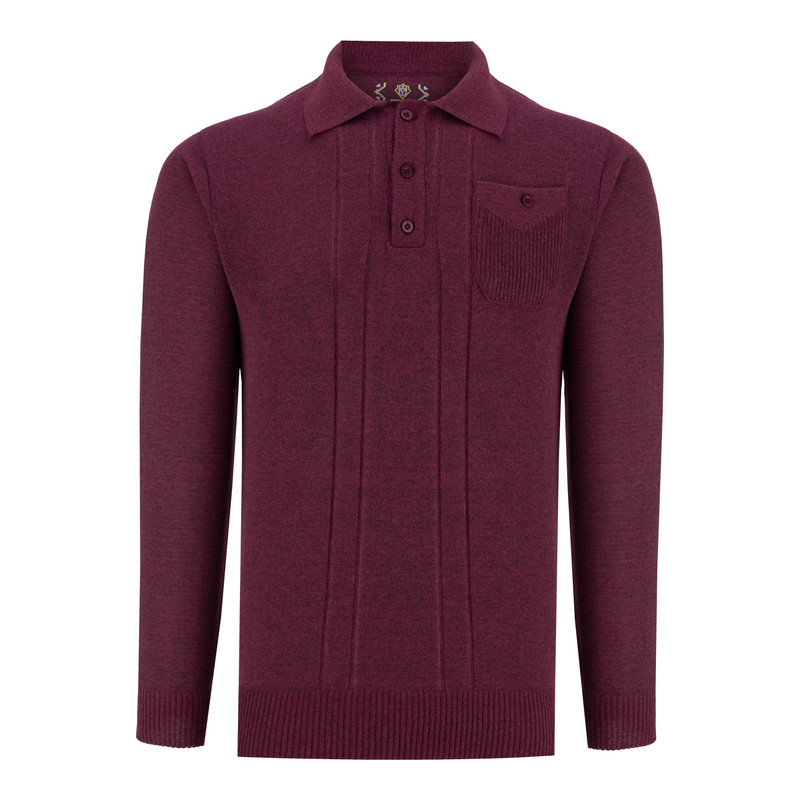 پلیور یقه برگردان مردانه رایکا مدل ND1 کد ZR1