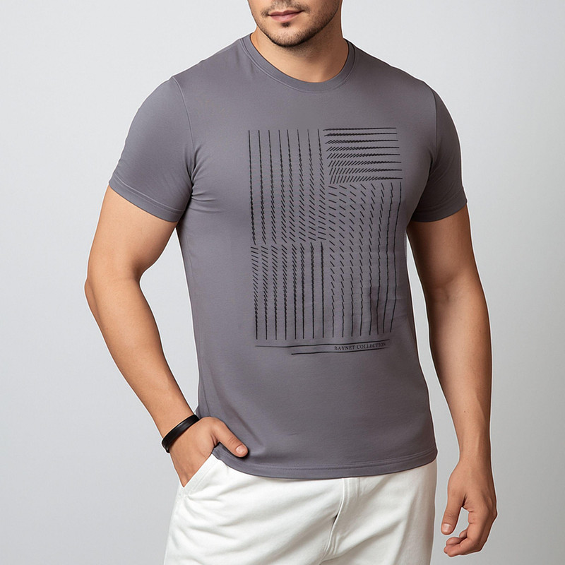 تی شرت آستین کوتاه مردانه باینت مدل 766-2