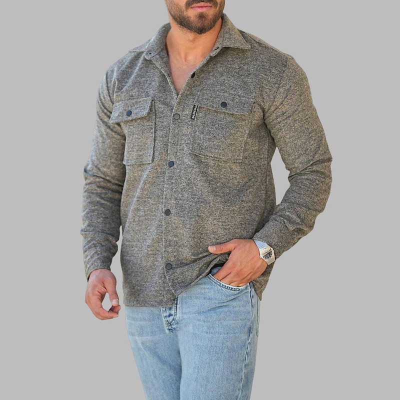 پیراهن آستین بلند مردانه مدل فوتر کد 1155-093