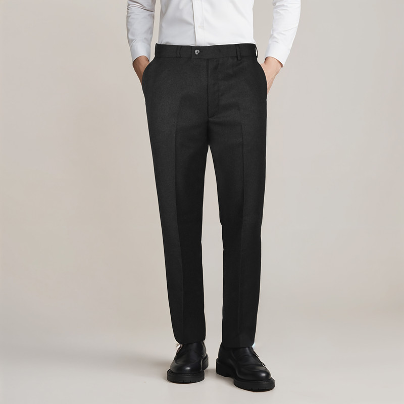 شلوار آزاد مردانه مدل فاستونی پارچه ای مشکی کد 3010