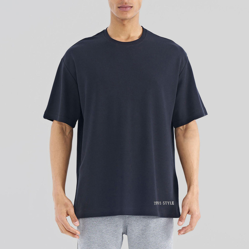 تی شرت اورسایز آستین کوتاه مردانه نوزده نودیک مدل TS1963 NB