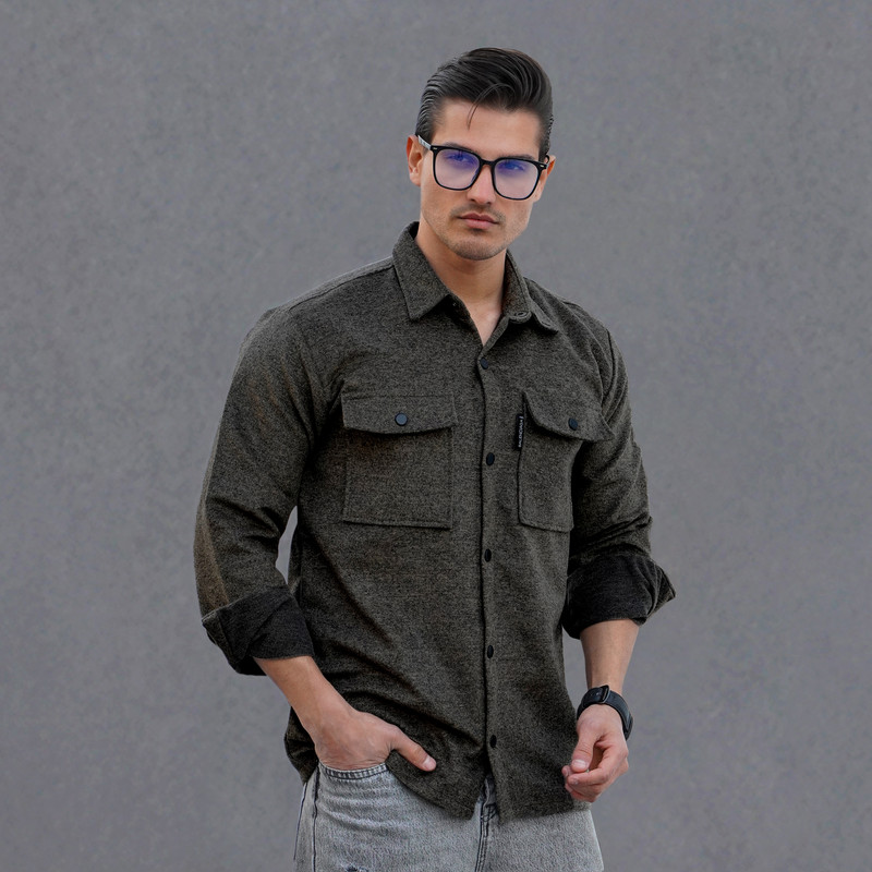 پیراهن آستین بلند مردانه مدل فوتر کد 1155-094