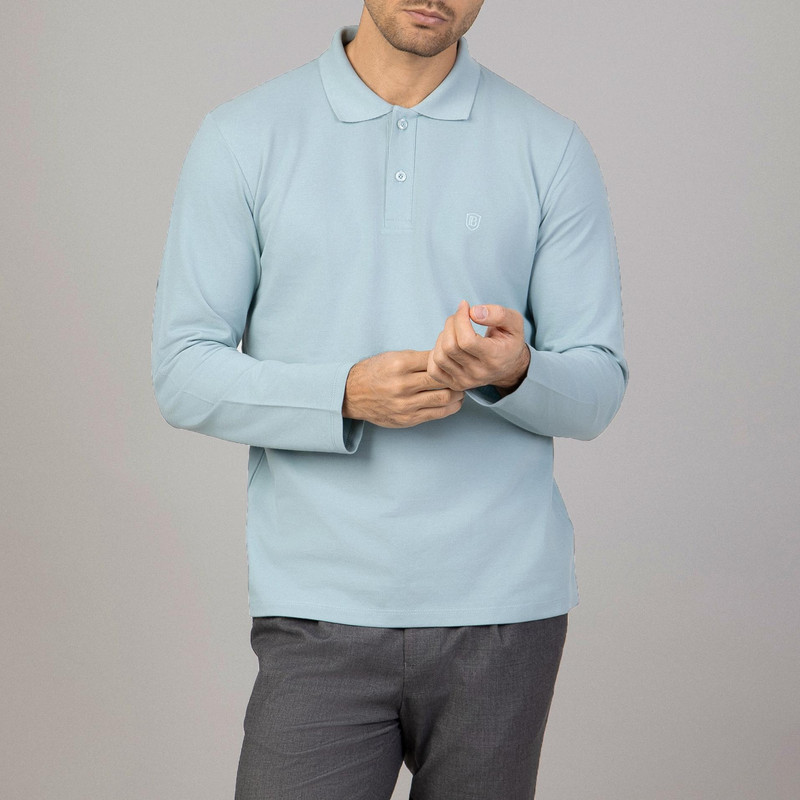 پولوشرت آستین بلند مردانه باینت مدل 395-8