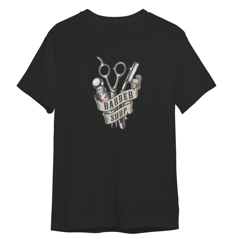 تی شرت آستین کوتاه مردانه مدل آرایشگر کد 0744