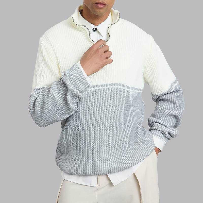 پلیور یقه ایستاده مردانه ترندیول مدل 820012198