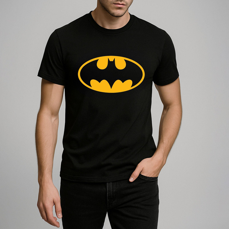 تی شرت مردانه نخی فلوریزا طرح بتمن کد batman001M تیشرت