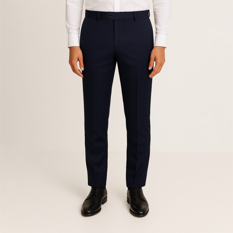 شلوار پارچه ای سرمه ای مردانه کد 2