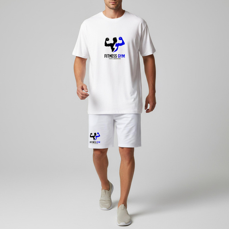 ست تی شرت و شلوارک مردانه مدل GYM کد JA 18 S