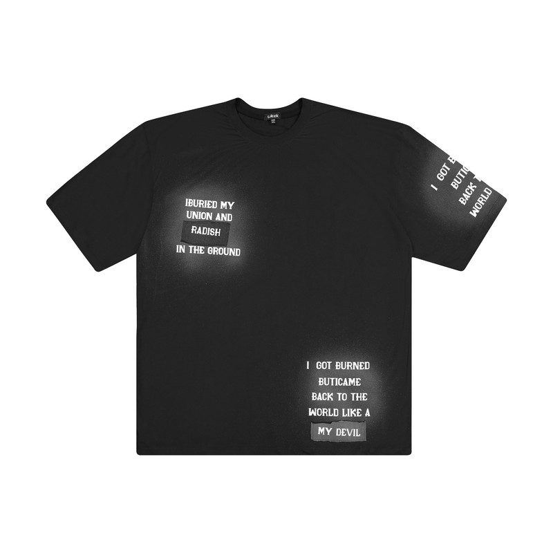 تی‌شرت اورسایز آستین کوتاه مردانه لیکک مدل 1104-1