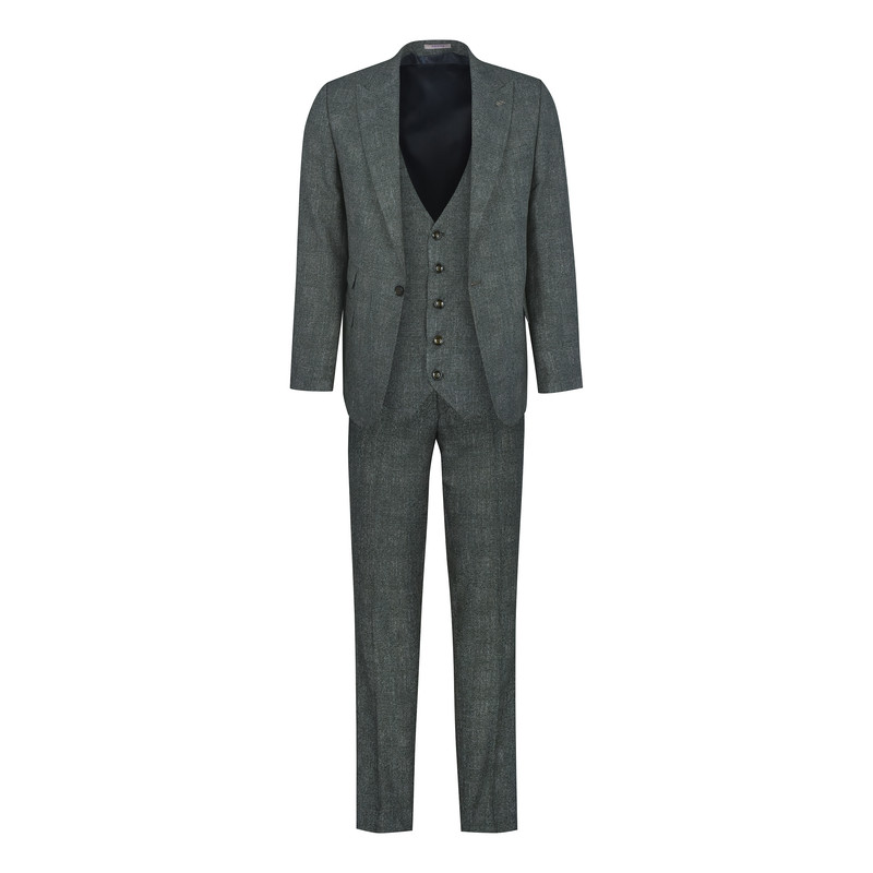 ست کت و شلوار و جلیقه مردانه آریوان مدل پرنس دوگال کد s011