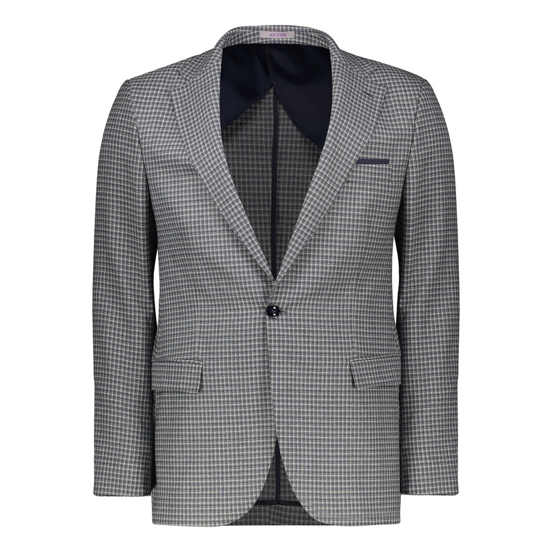 کت تک رسمی مردانه آریوان مدل چهارخانه کد B066