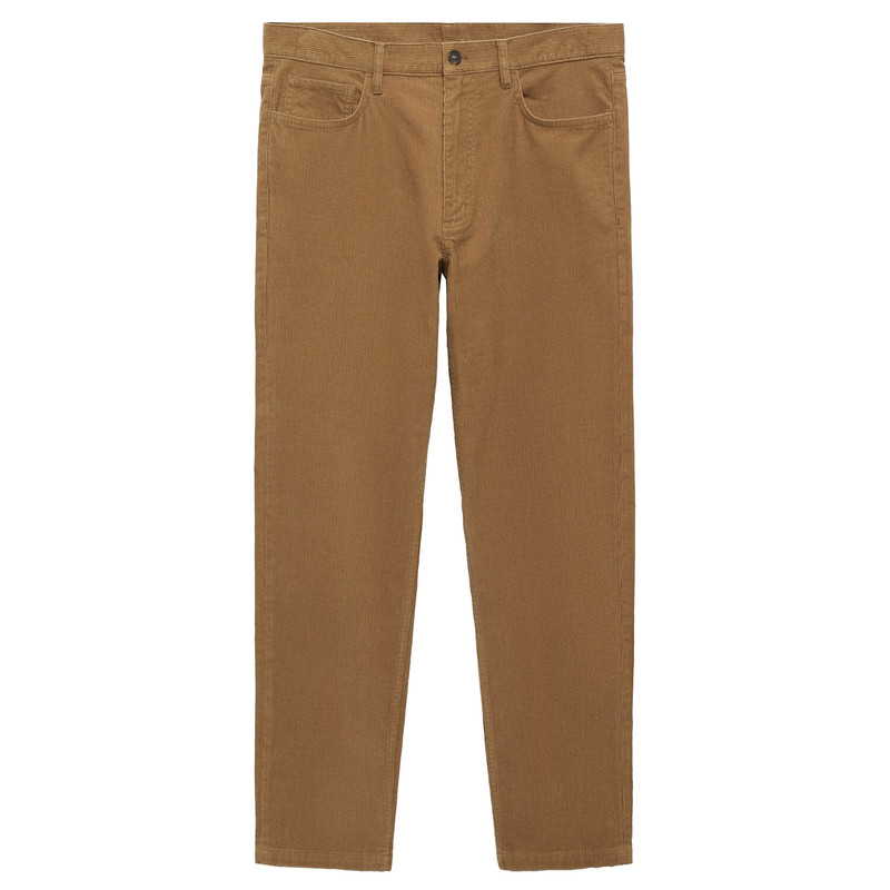 شلوار معمولی مردانه مانگو مدل مخمل کبریتی MB919CHI