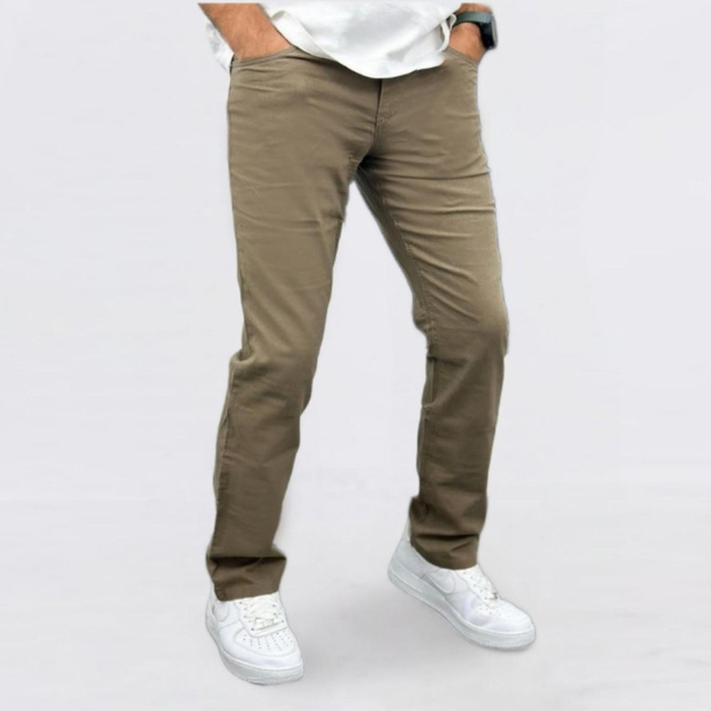 شلوار راسته مردانه سی اند ای مدل نخ کتان و لینن