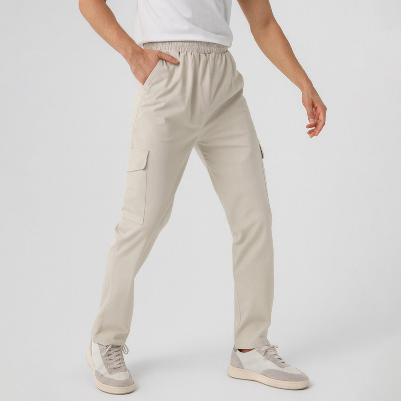 شلوار مردانه مدل کارگو کتان